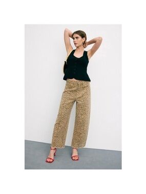 LE JEAN Nomad Leopard Ankle Jeans, Size. 28